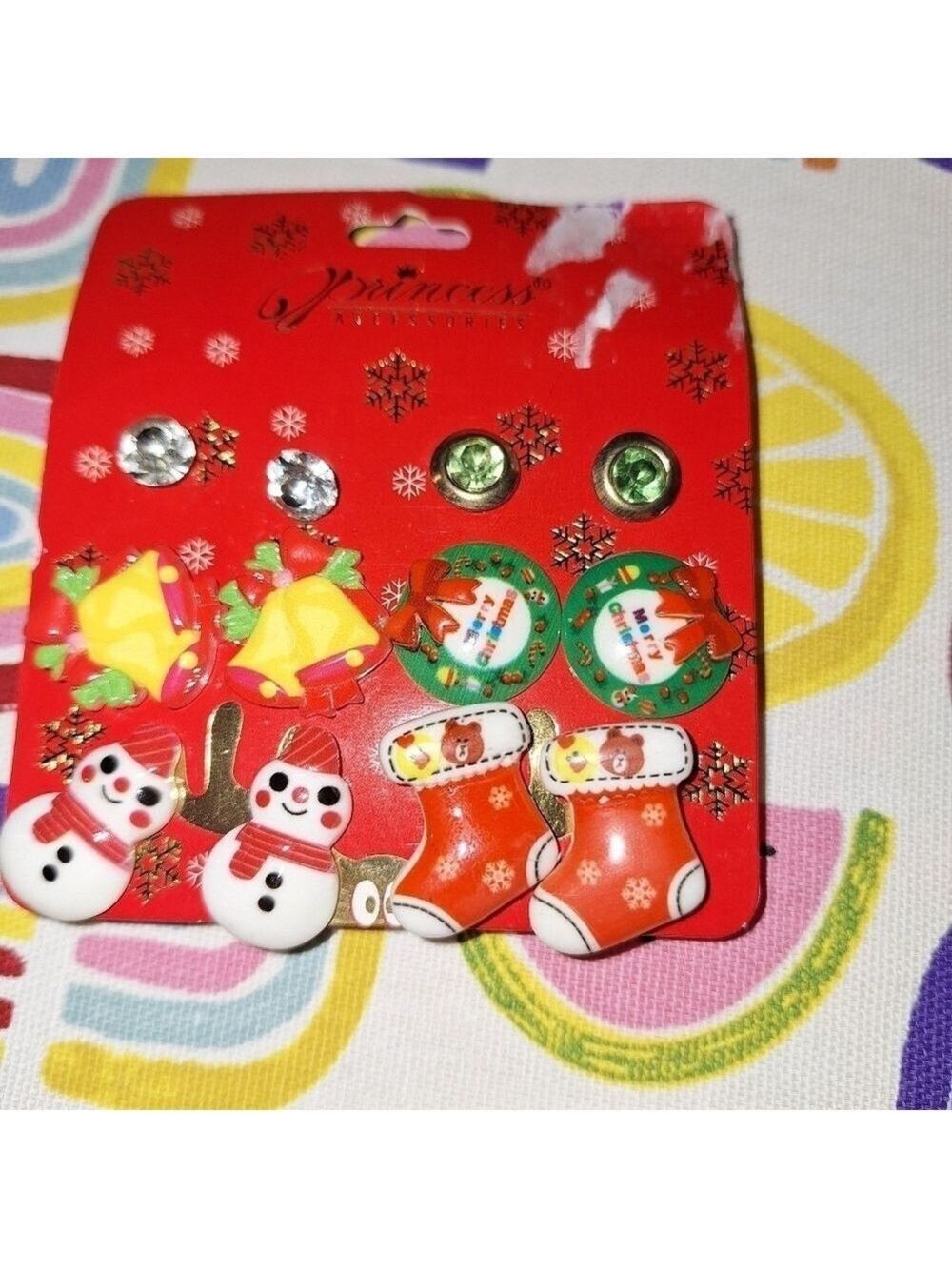 Christmas Holiday Earrings 6 Pair